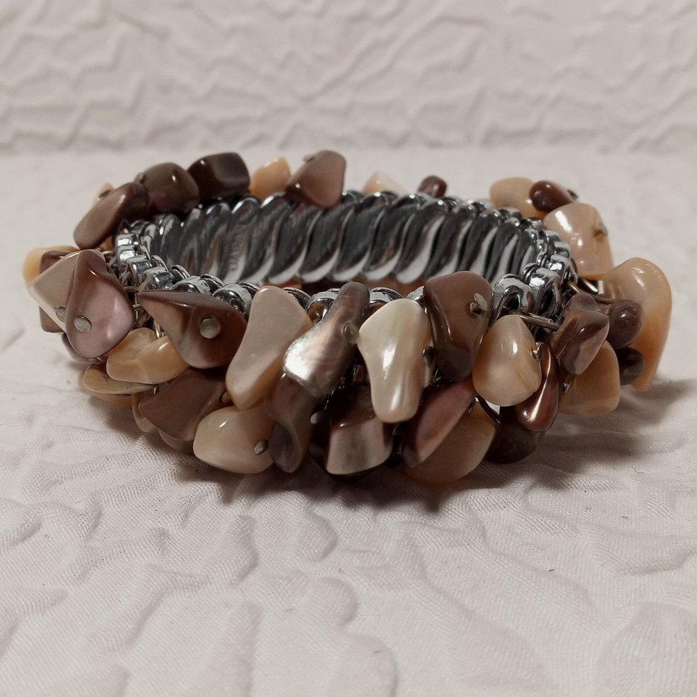 Women's Shell Metal Stretch Bracelet Vintage Fashion Jewelry